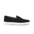 mocassini uomo slip on scamosciati blu Duca di Morrone