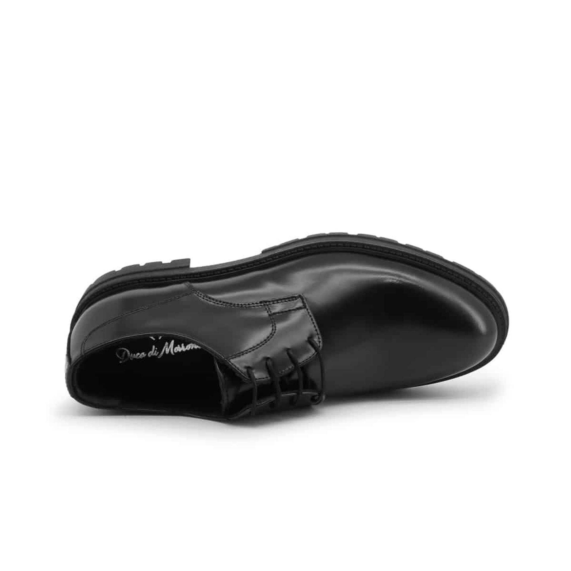 Scarpe Stringate Derby invernali vera pelle nero ITALO