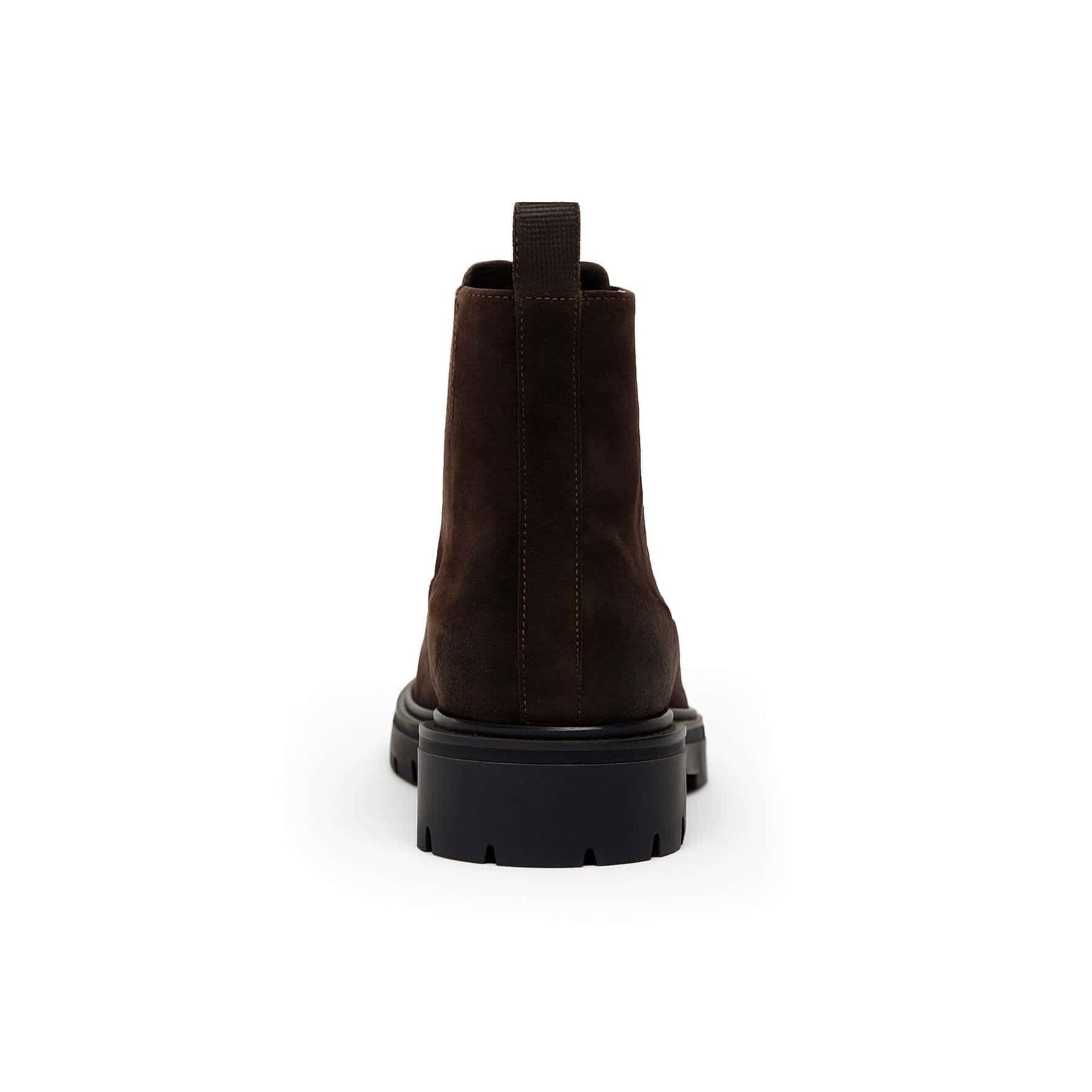 Tacco Stivaletti Uomo Camoscio Marrone | Made in Italy | Furio