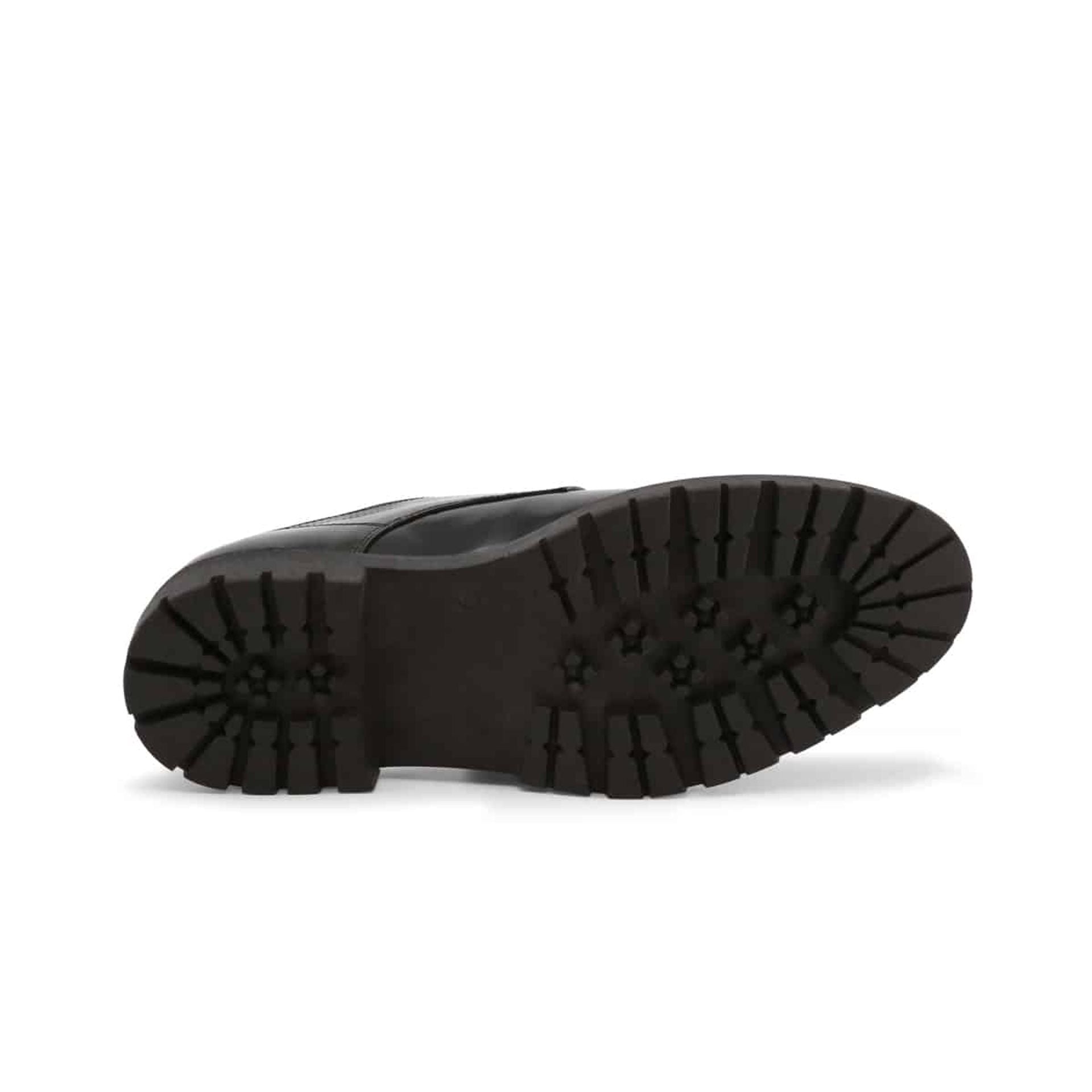 Scarpe Stringate Derby invernali vera pelle nero ITALO
