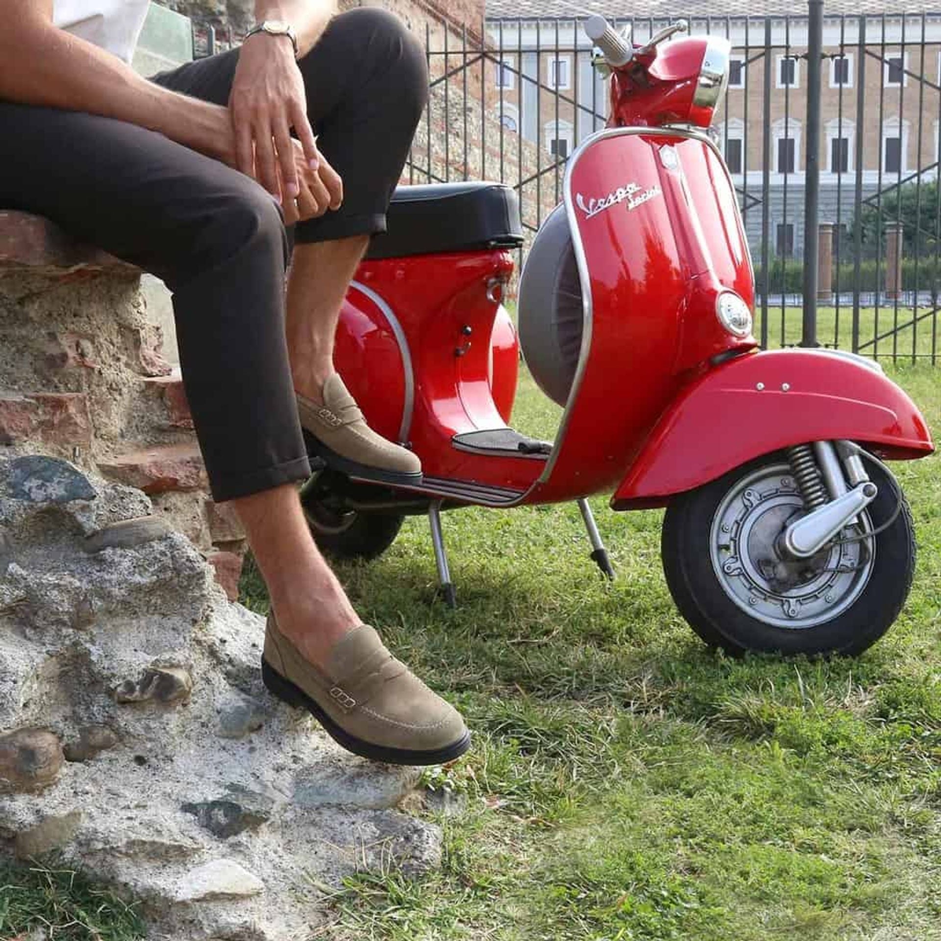 Mocassini invernali in camoscio taupe - Lupo