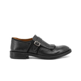 Scarpe uomo eleganti nere con frangia e fibbia Duca di Morrone