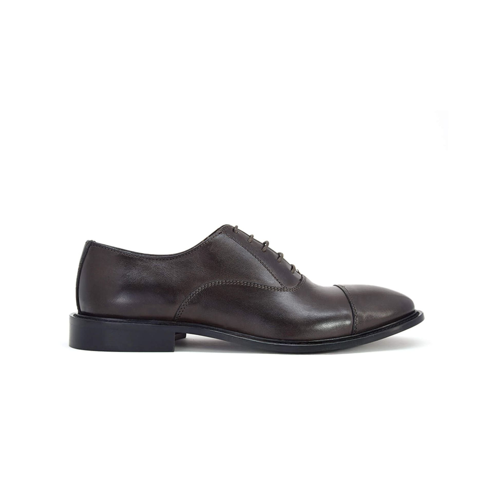 Stringate Oxford in pelle marrone - Amedeo