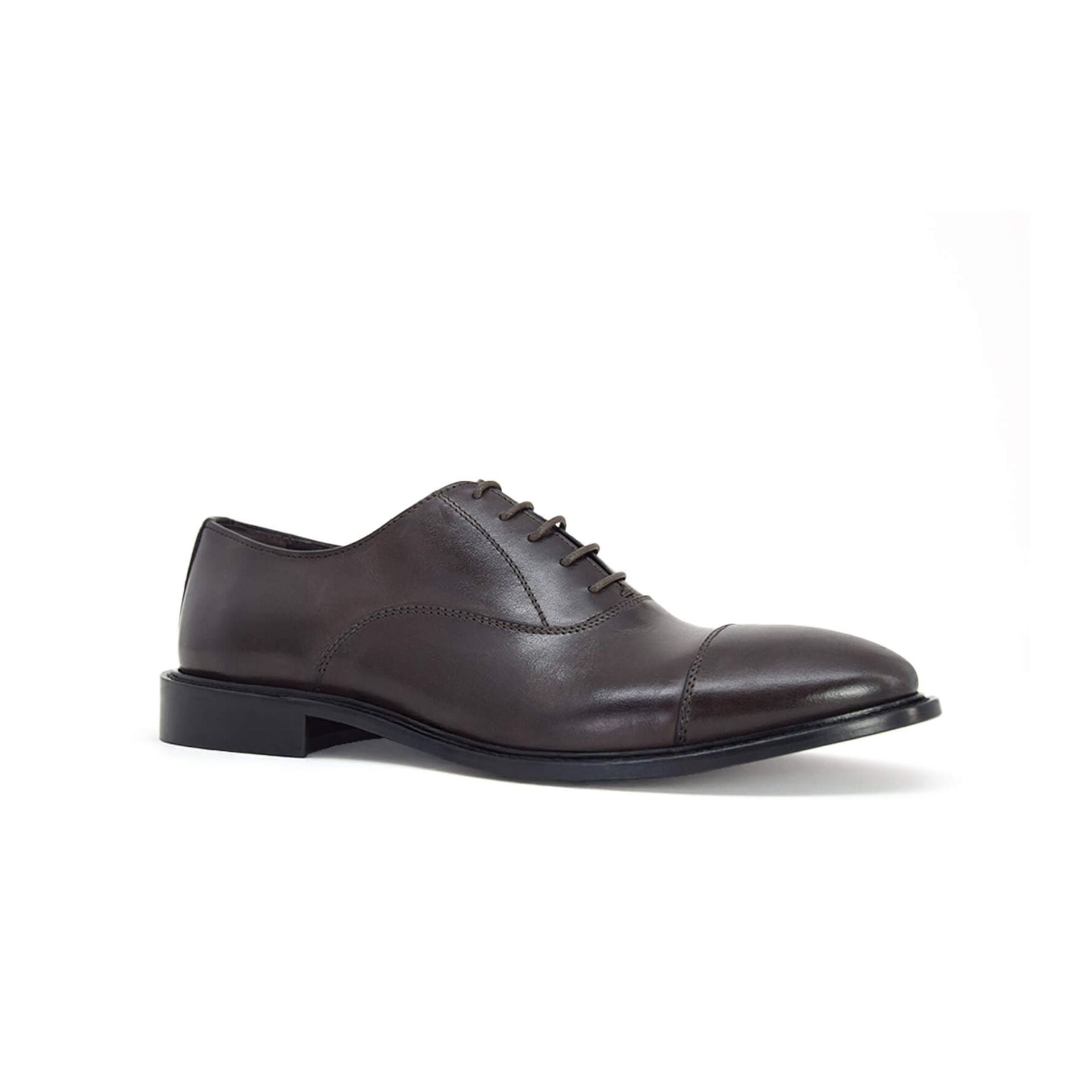 Stringate Oxford in pelle marrone - Amedeo