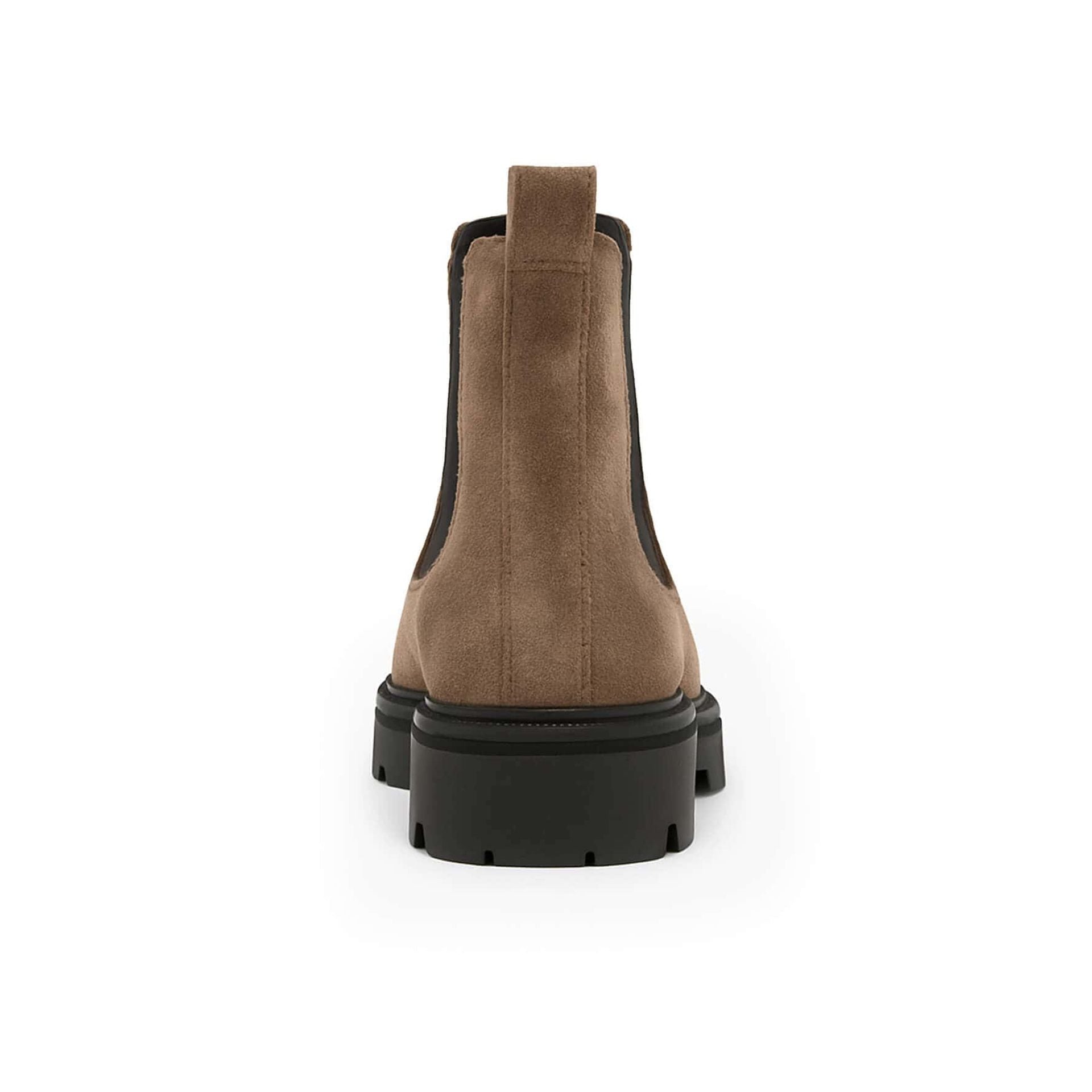 tacco Stivaletti Uomo scamosciati Beige | Made in Italy | Furio