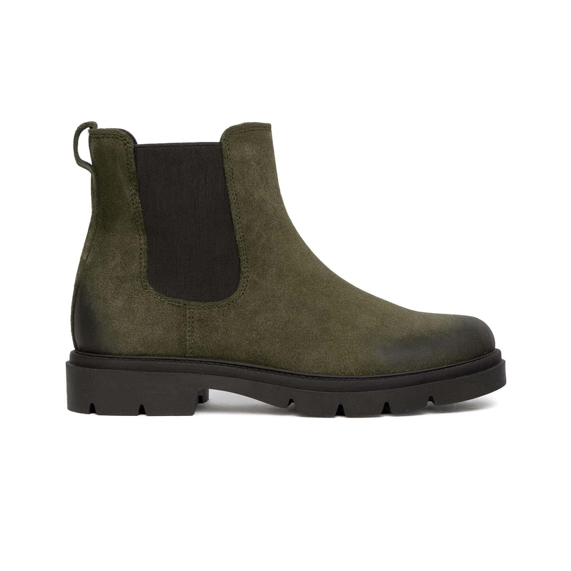 Stivaletti Uomo Camoscio Verde | Made in Italy | Furio