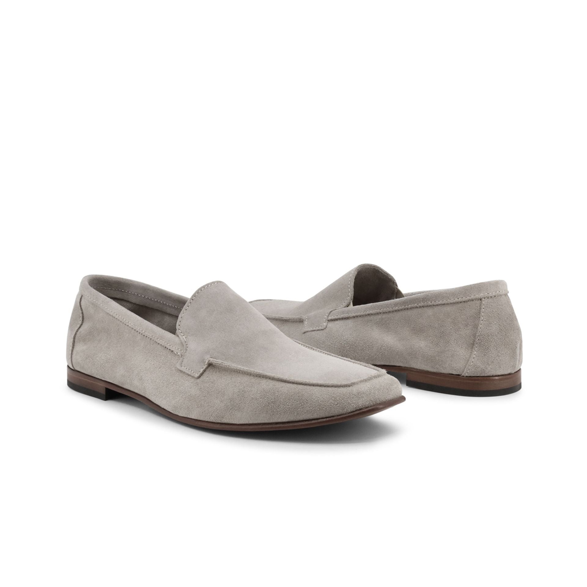 Paio di scarpe mocassini uomo eleganti camoscio blu Duca di Morrone