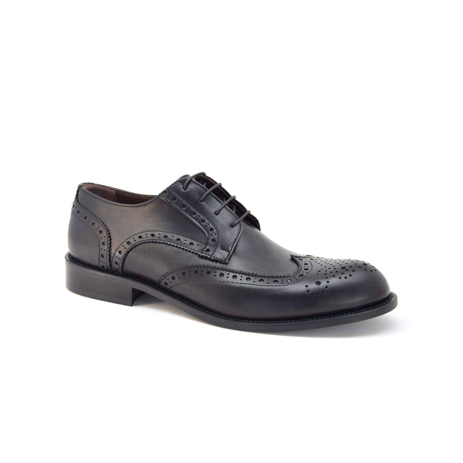Scarpa in vera pelle nera da uomo made in italy