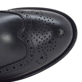 Puna code di rondine Scarpe nere eleganti da uomo made in italy