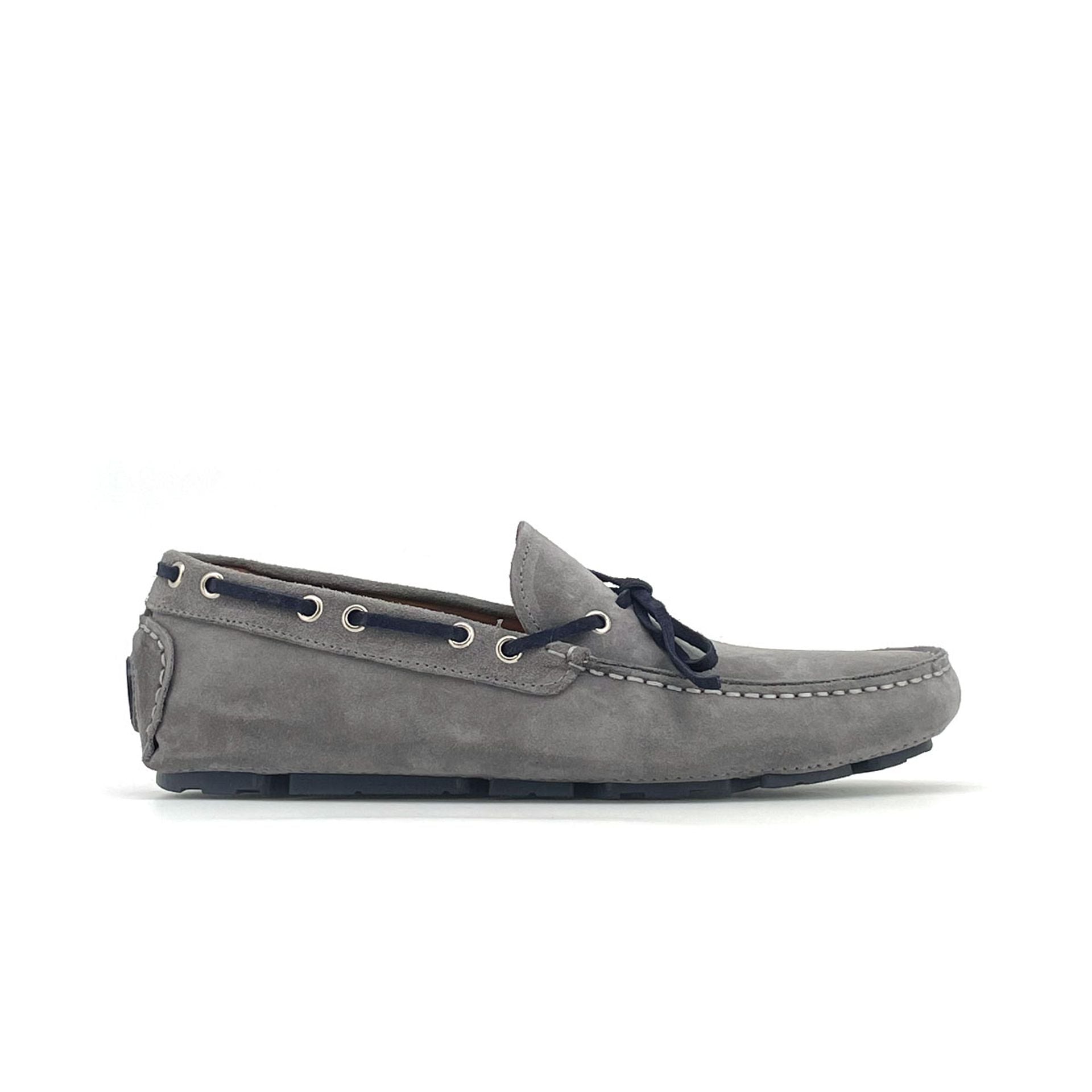 Mocassini Car Shoe Camoscio Grigio - Edoardo - Made in Italy