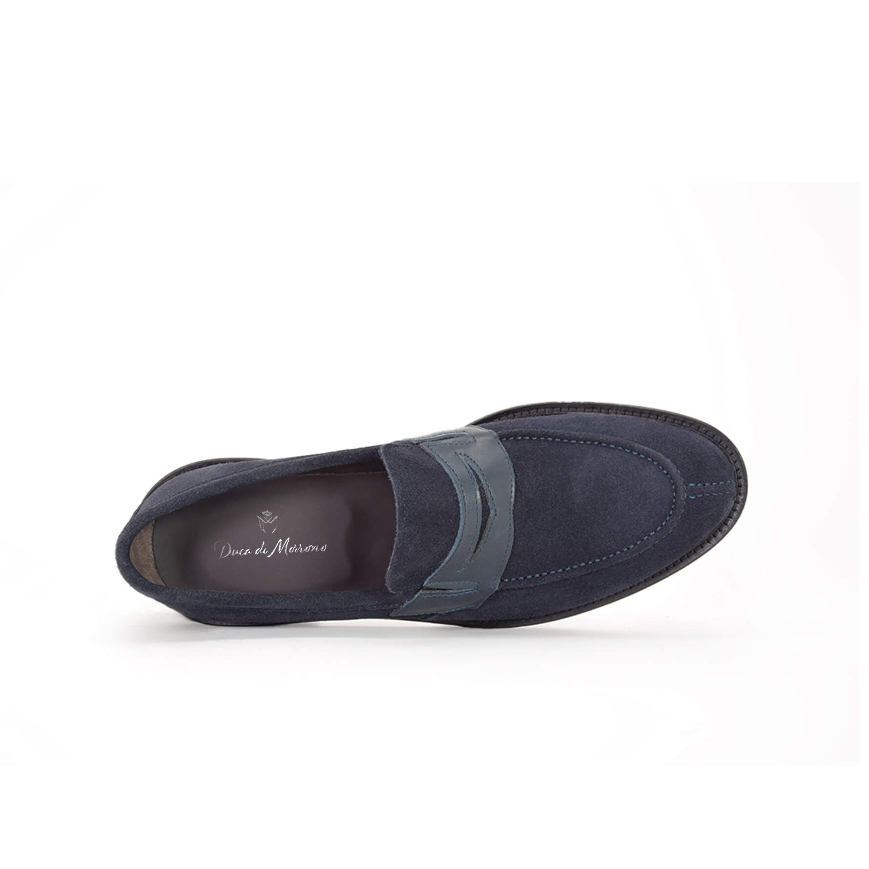 Mocassini Loafers scamosciati blu - Antonio