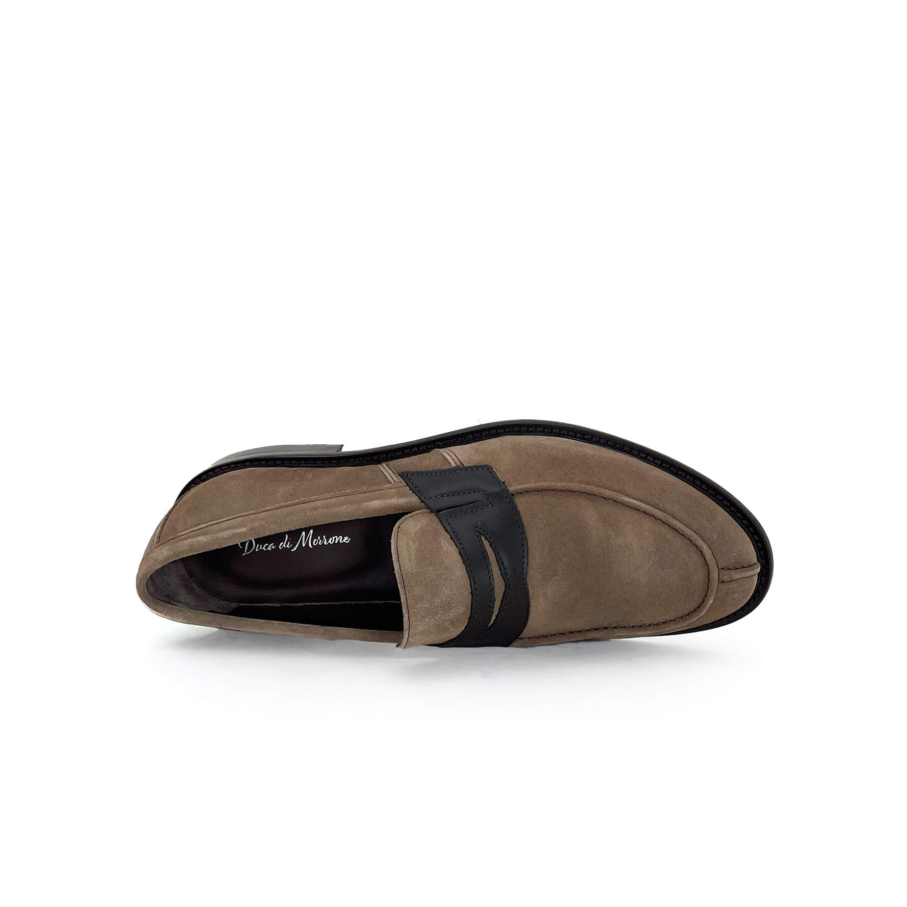 Mocassini uomo scamosciati taupe - Antonio
