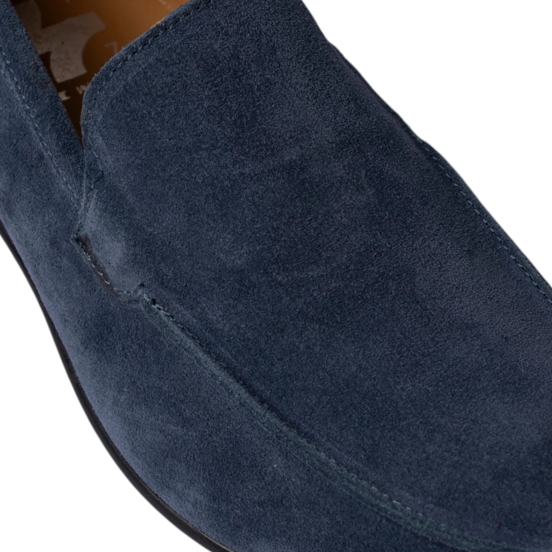 Herren-Mokassin aus blauem Wildleder – Ermes