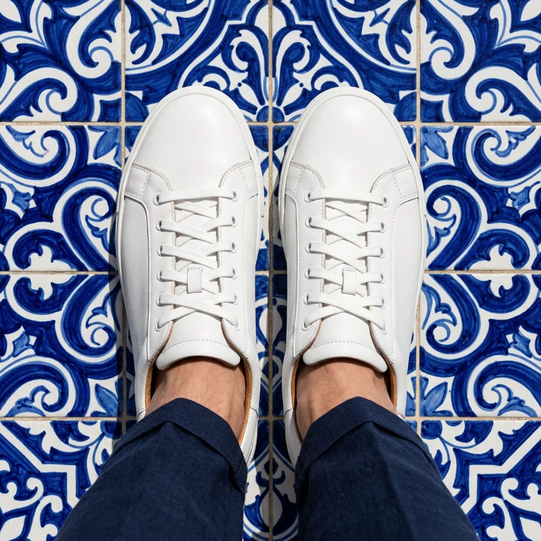 Sneakers pelle Bianco - Fabrizio