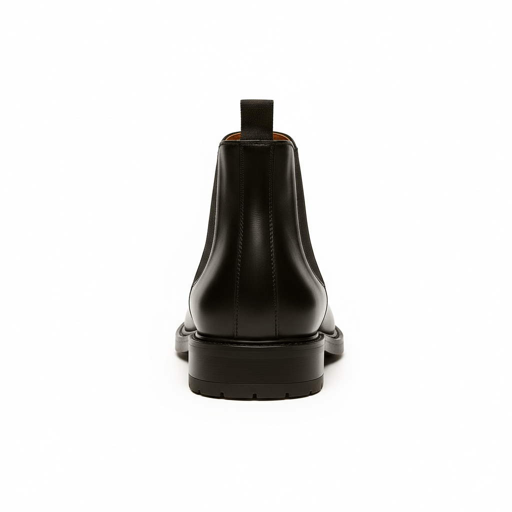 Schwarze Chelsea-Boots aus Leder - Ferdinando