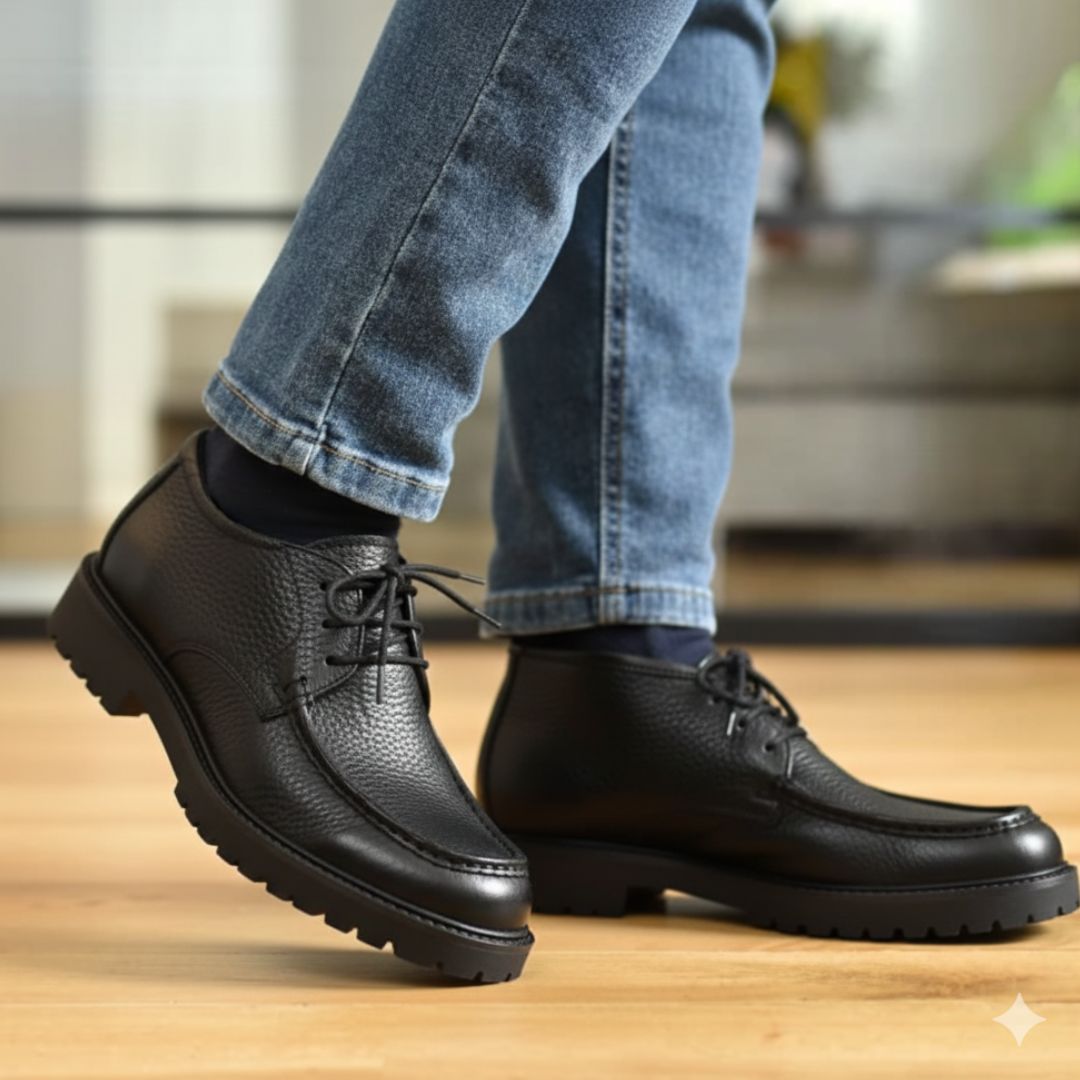 Scarpa Ingegnere Pelle Nera - Gerardo