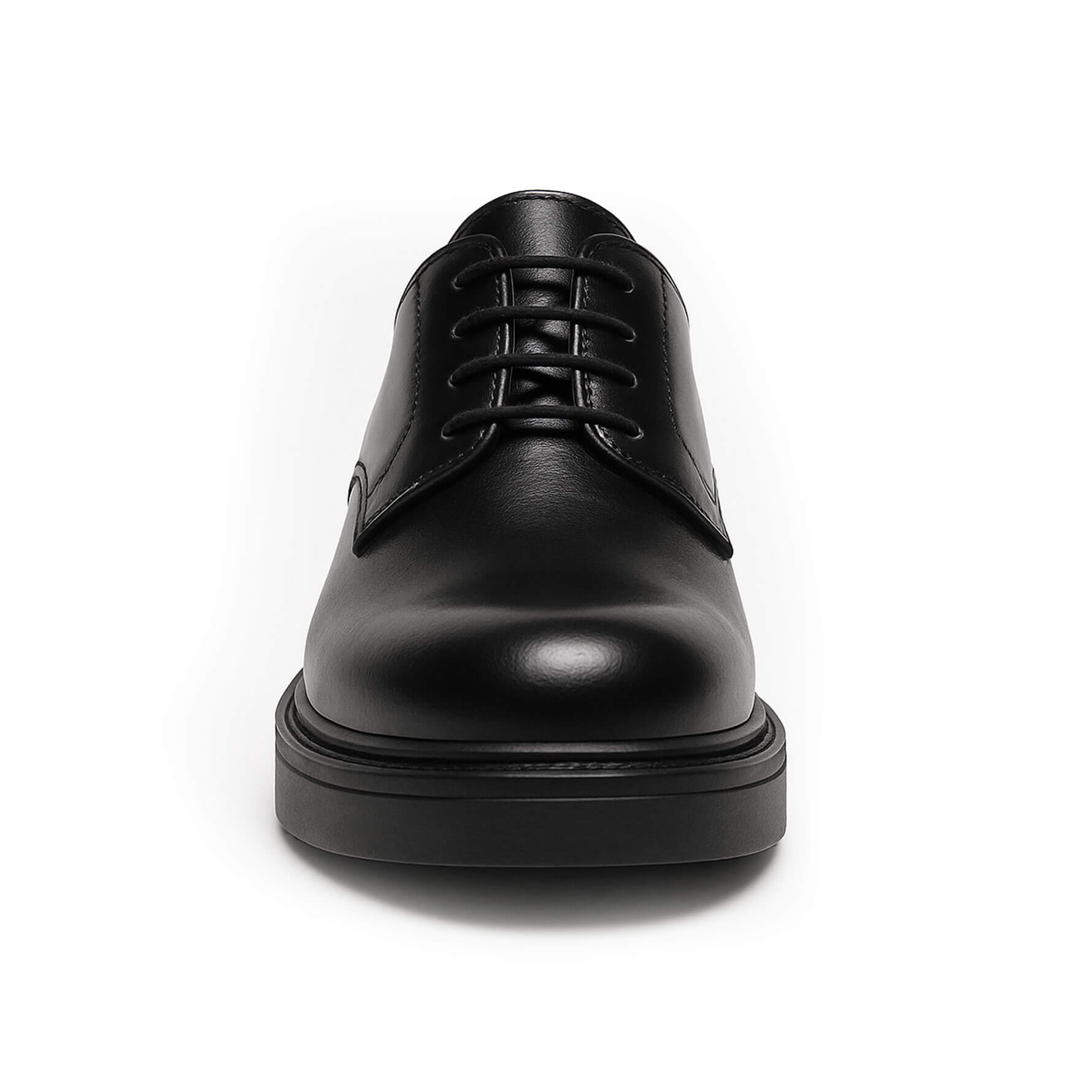 punta Scarpa Elegante Derby pelle nera Made in Italy - Gioele