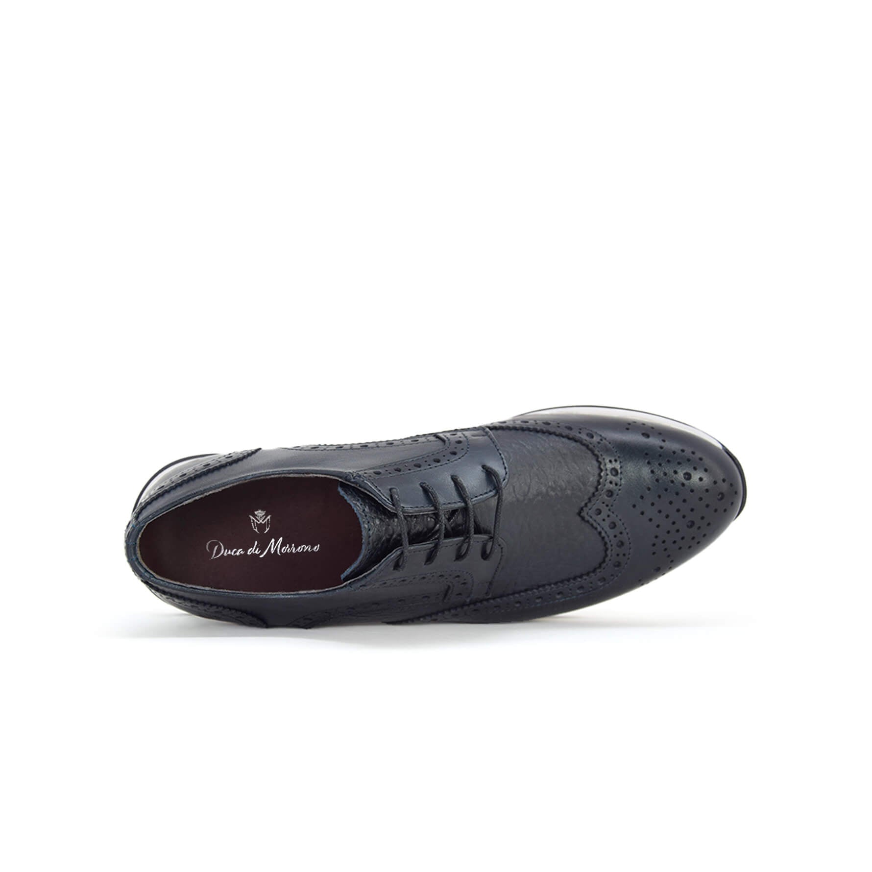 Herrenschnur in blauem Leder - Giuseppe