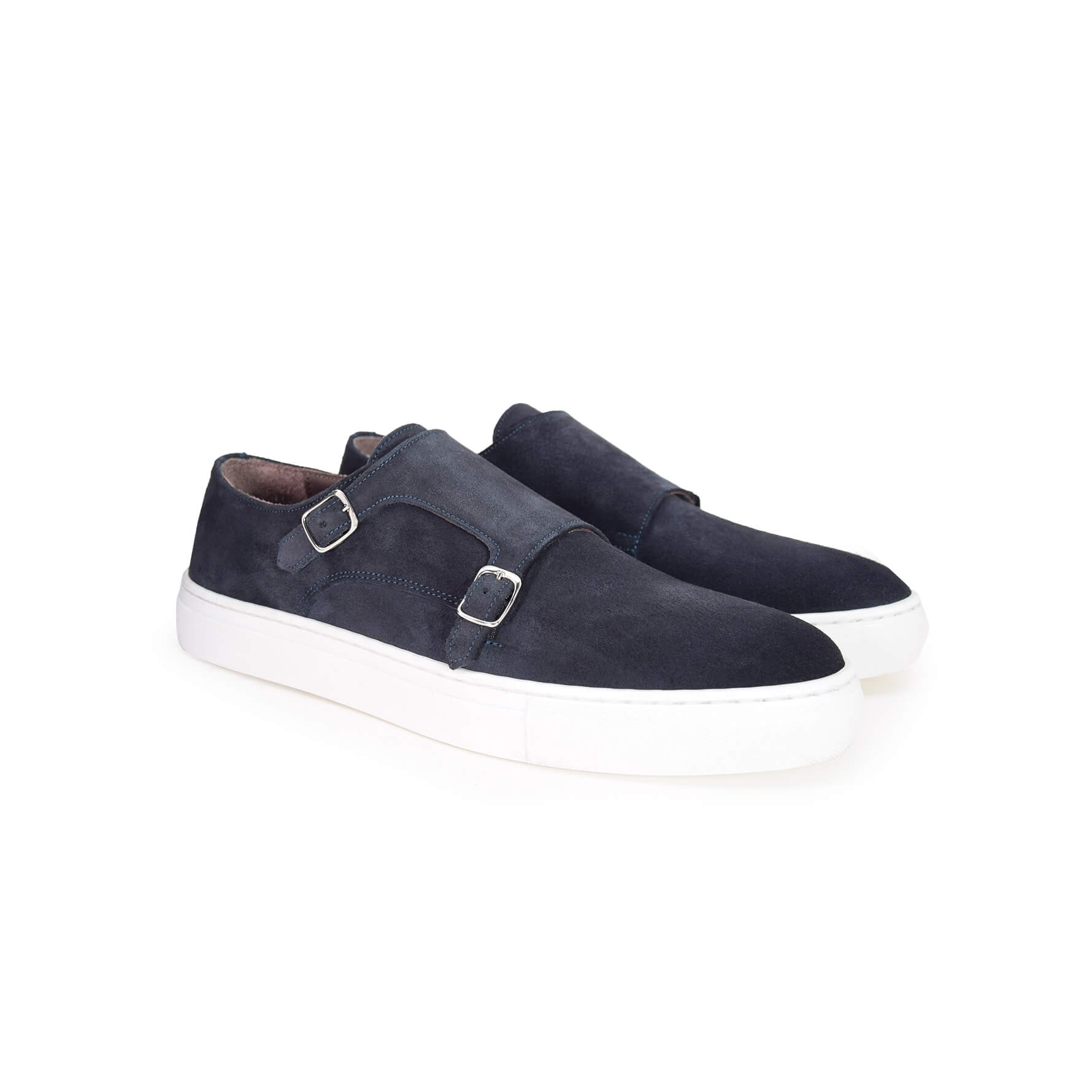 Boucle en daim bleu double - Guglielmo