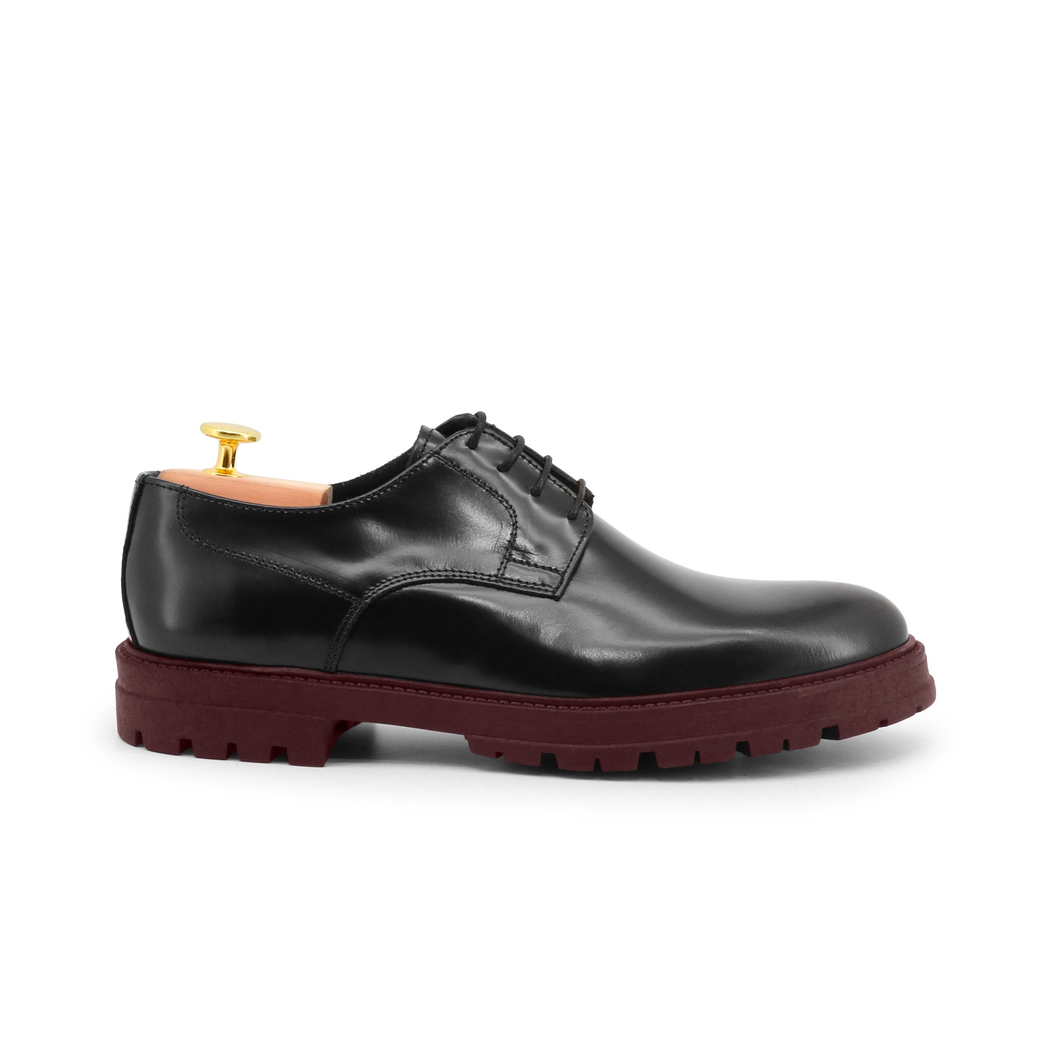 Scarpe invernali da Uomo in Pelle nera - Italo Nero Bordeaux