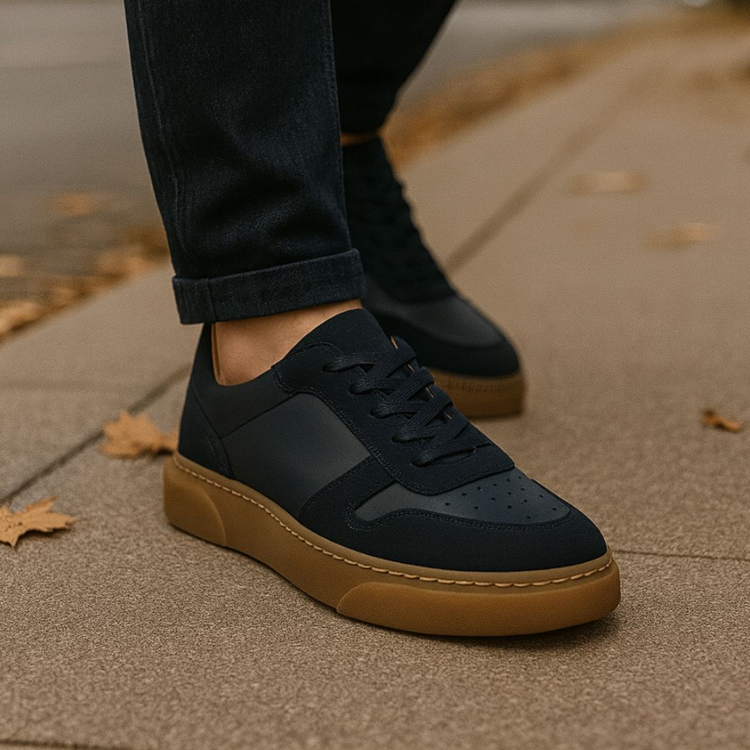 Blue en daim baskets - Ivan