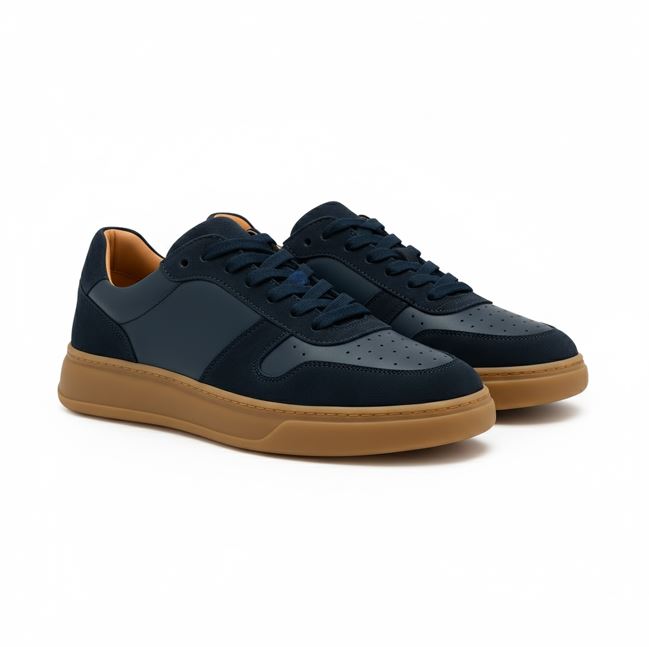 Blaue Wildleder -Turnschuhe - Ivan
