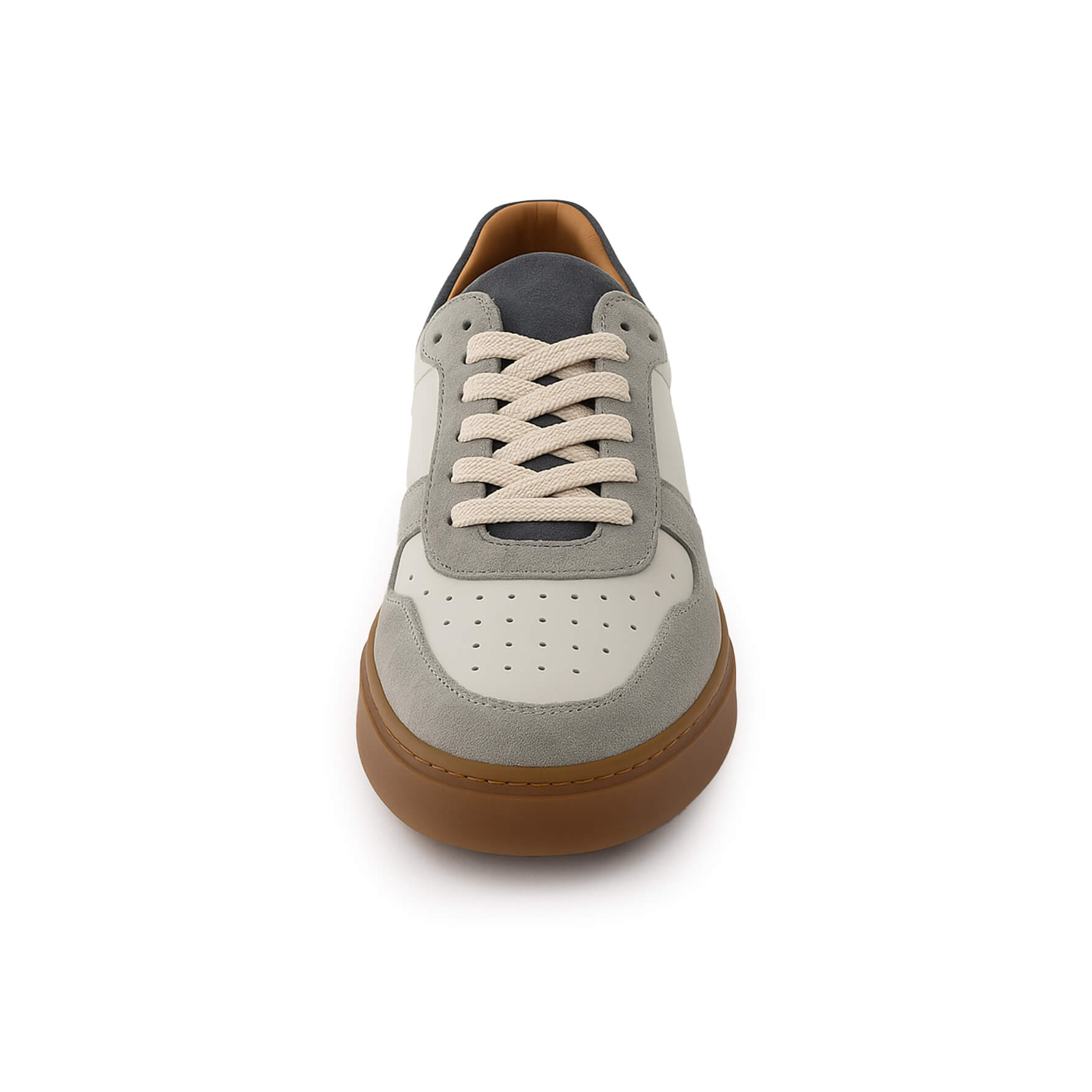 Baskets en daim blanc gris - Ivan