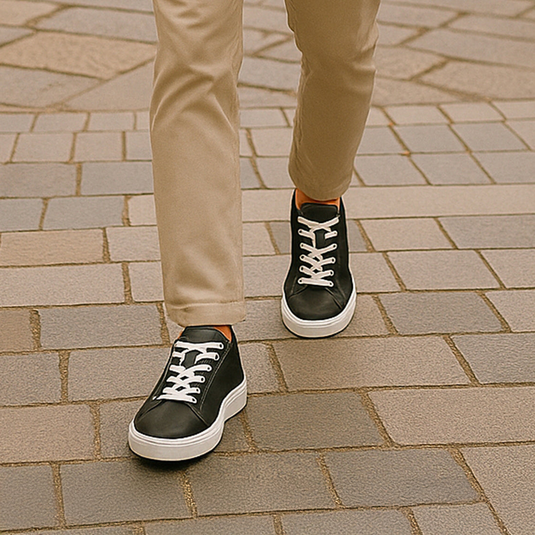 Snekaers en cuir noir - Ivan