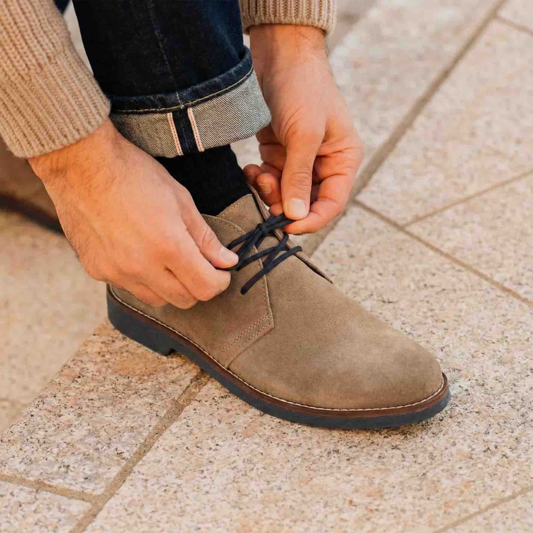 Polacchine in camoscio taupe - Juri