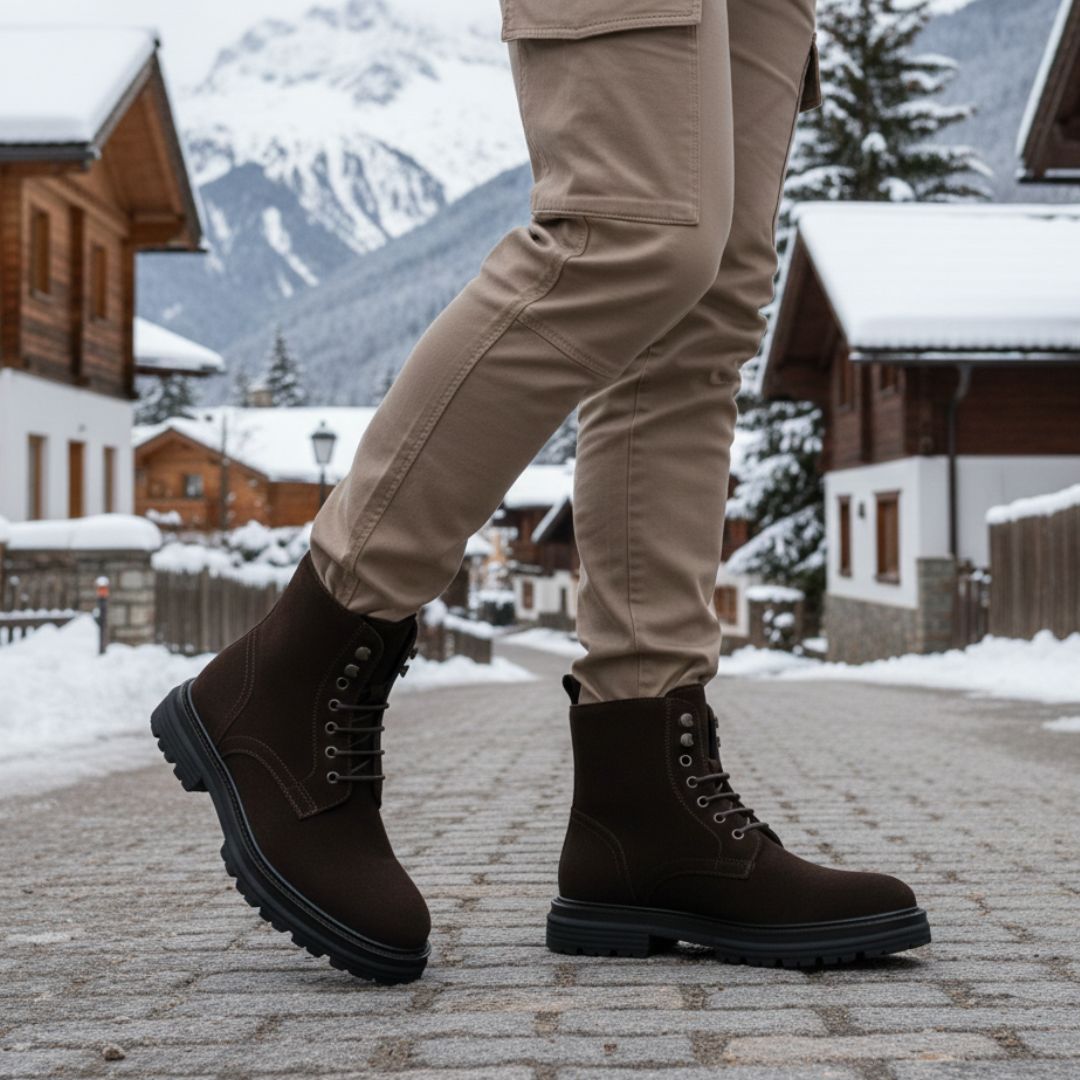 Braune Wildleder-Amphibienstiefel – Klaus