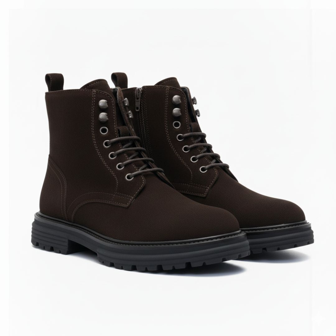 Braune Wildleder-Amphibienstiefel – Klaus