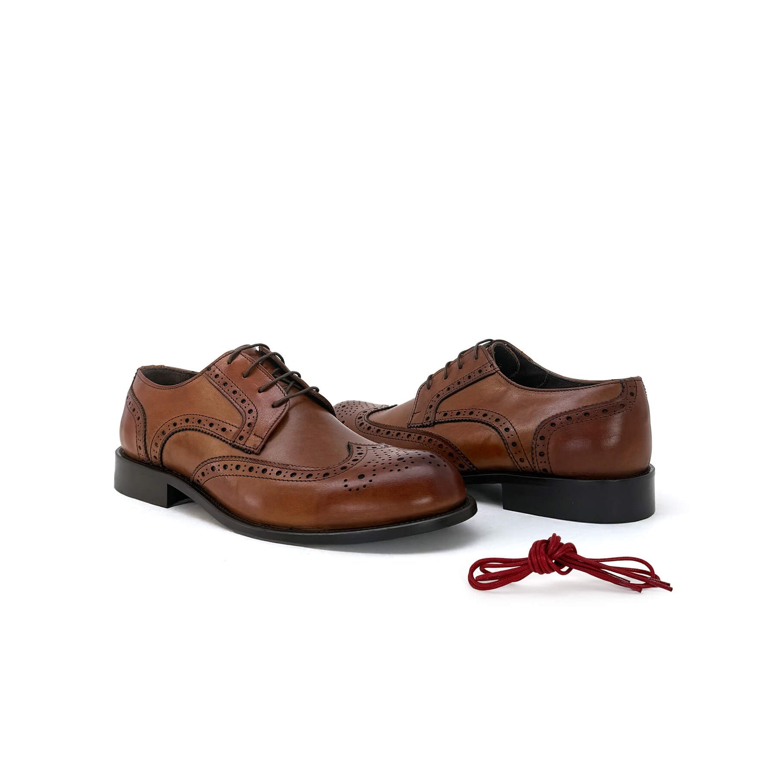 Stringate eleganti in pelle marrone - Ludovico