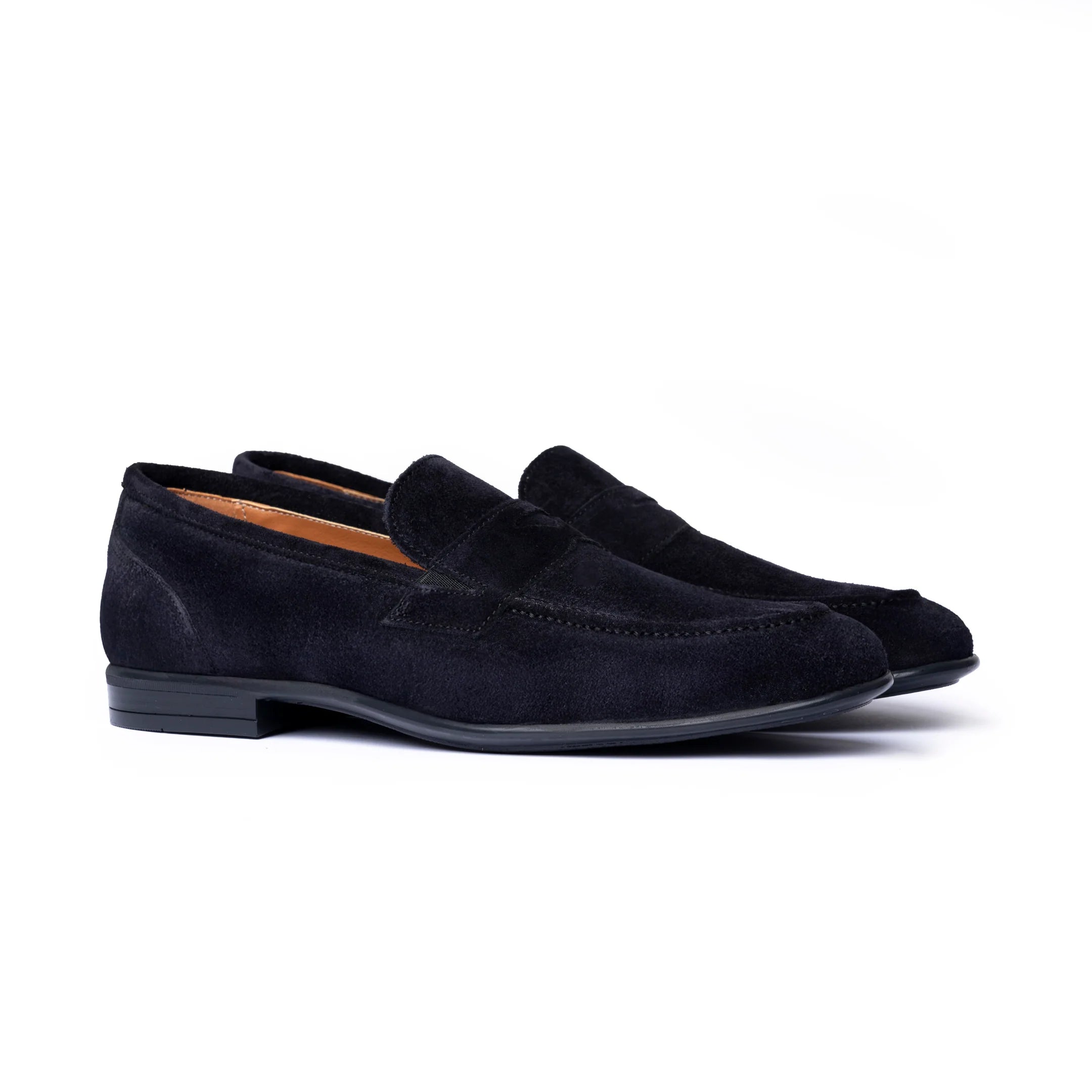 Mocassini Loafers scamosciati blu - Leone