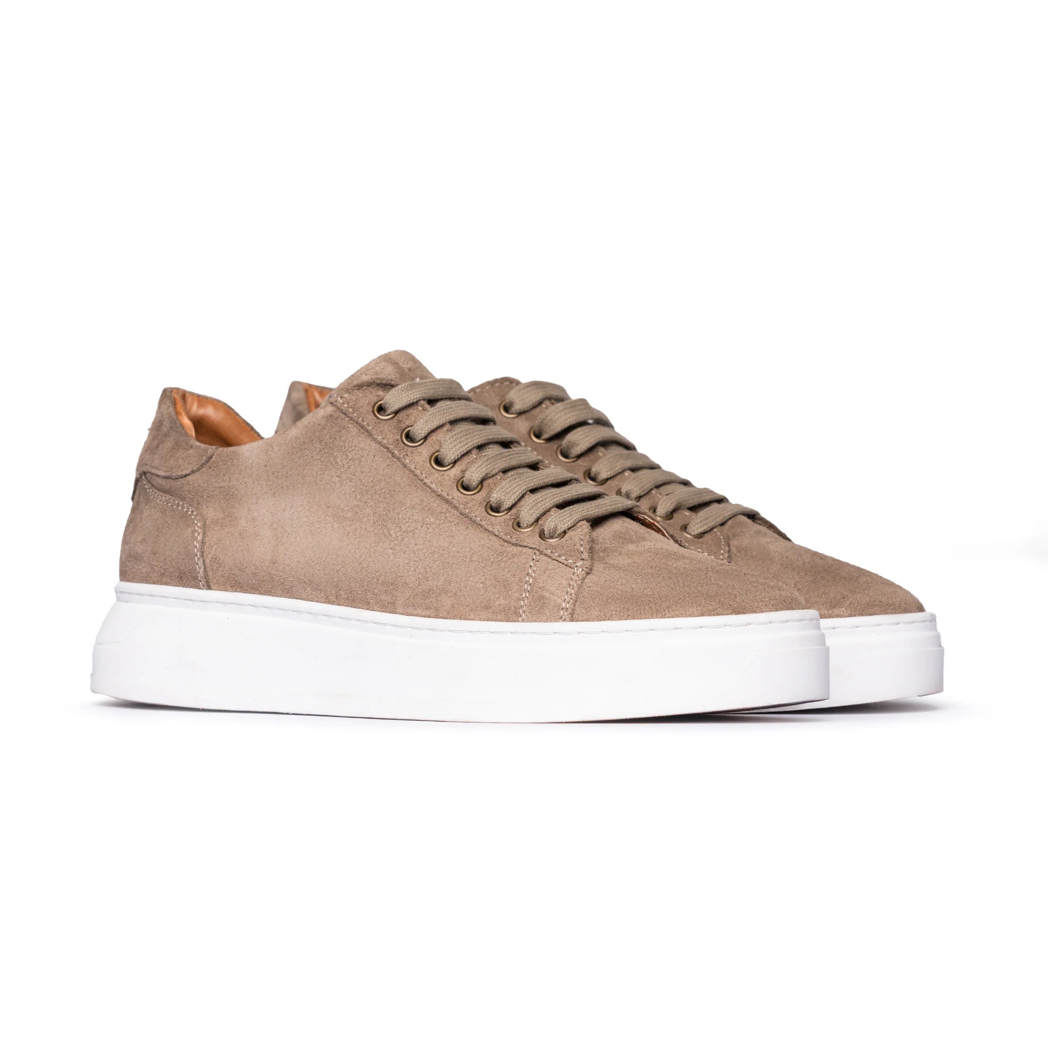 Graue Wildleder -Turnschuhe - Fabrizio