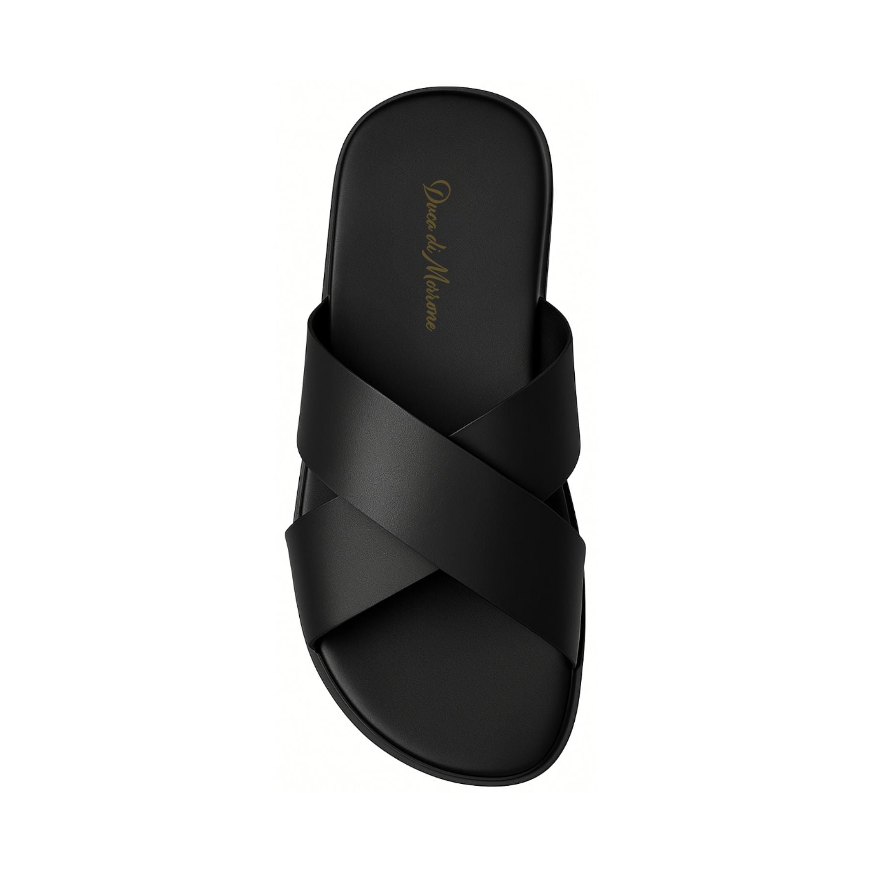 Schwarzer Kreuzgurt Sandalen - Umberto