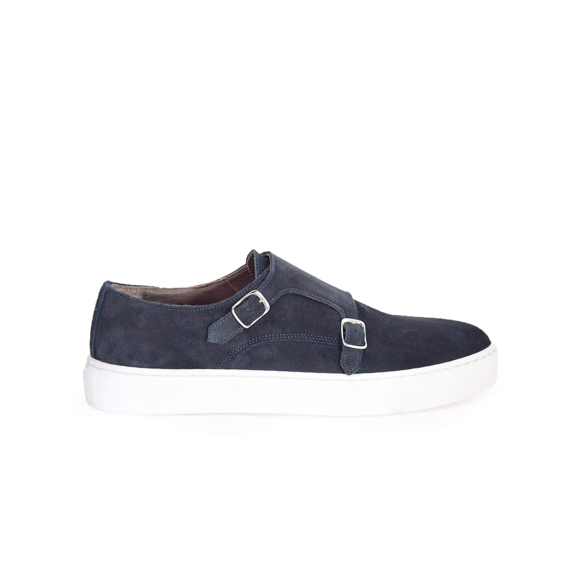 Boucle en daim bleu double - Guglielmo