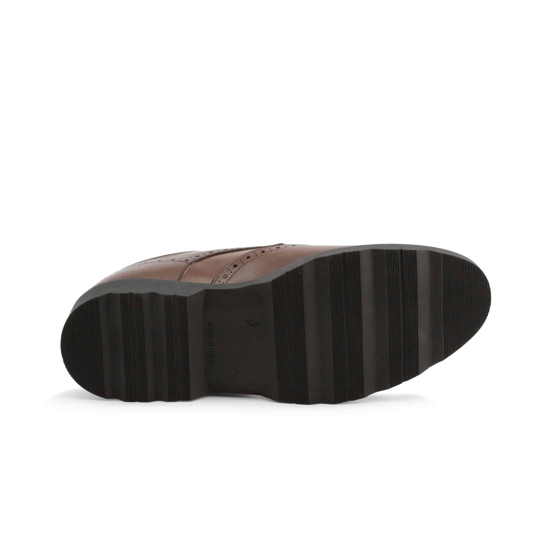 Scarpa stringata derby pelle marrone