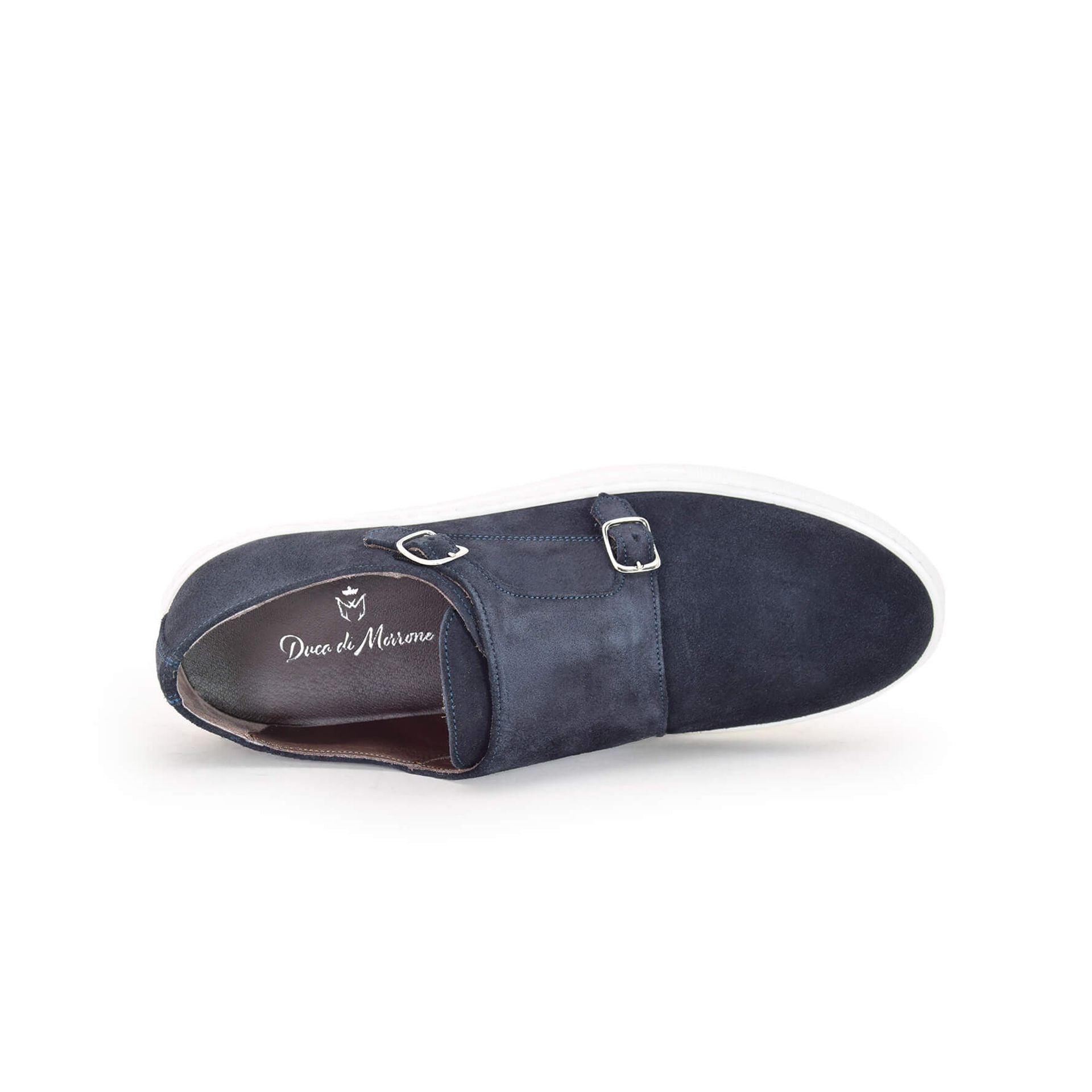 Boucle en daim bleu double - Guglielmo