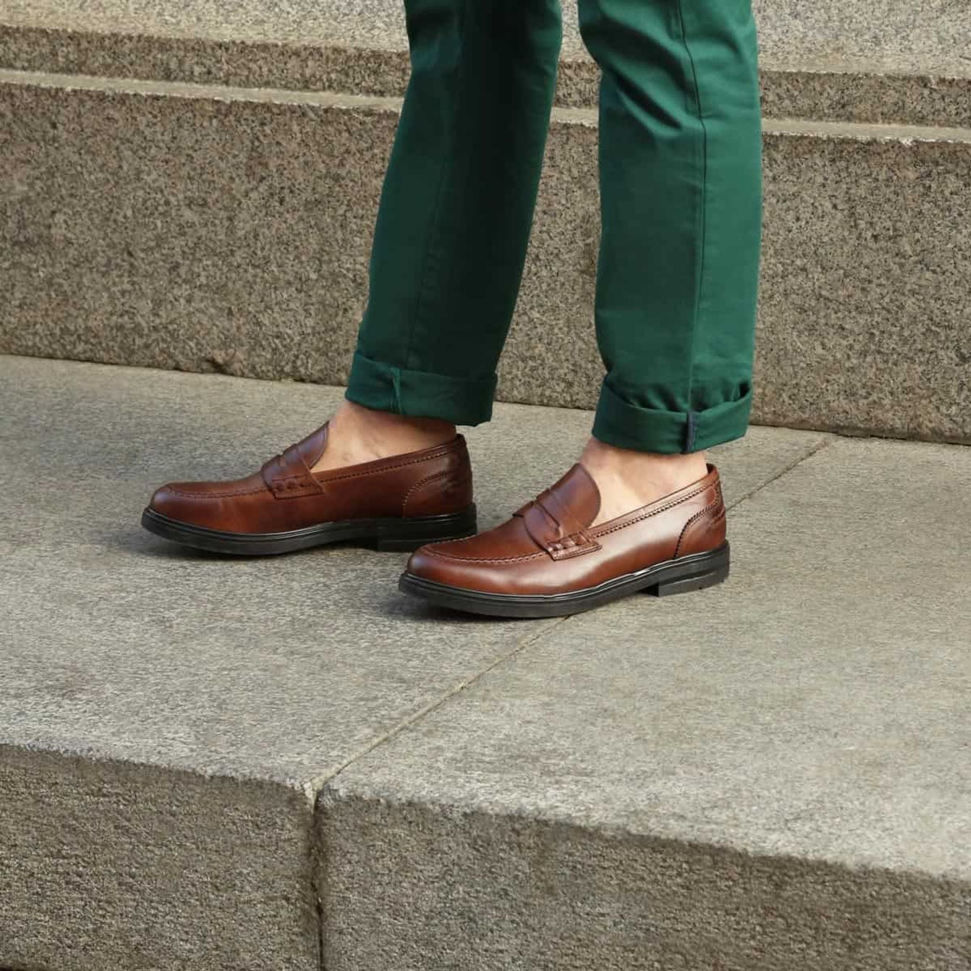 Mocassini Invernali Uomo Vera Pelle Marrone - LUPO