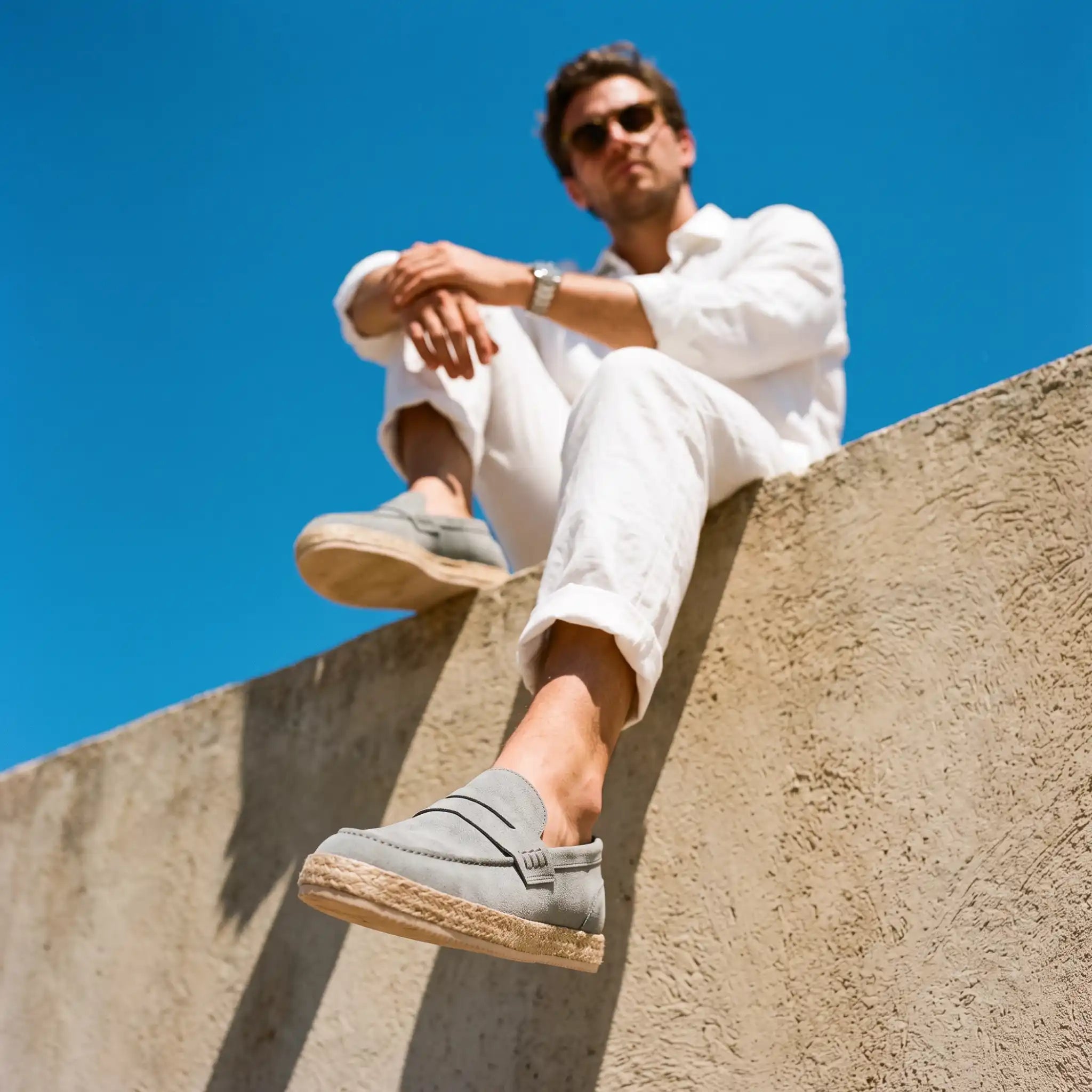 Espadrillas camoscio Grigio - Leo