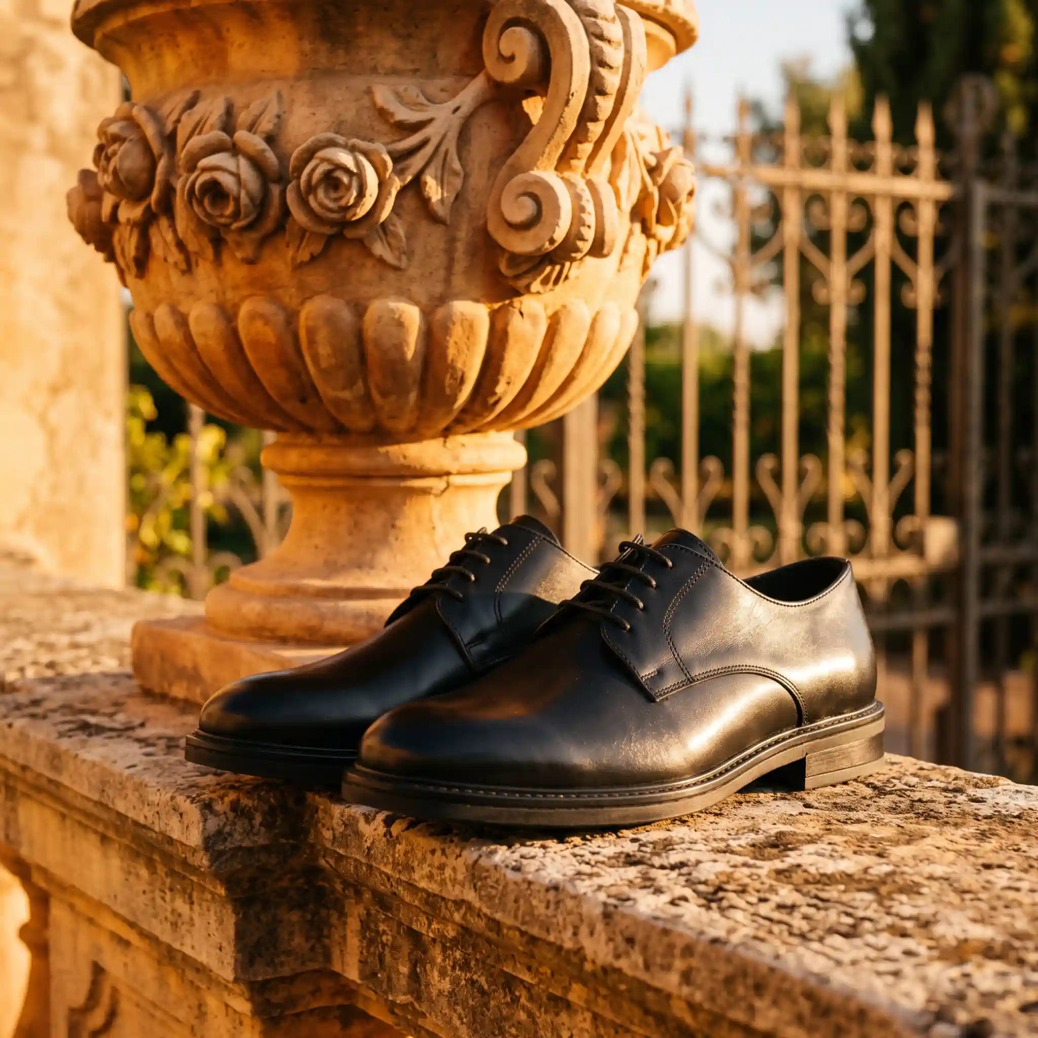 Chaussures élégantes Black Derby - Lucrezio
