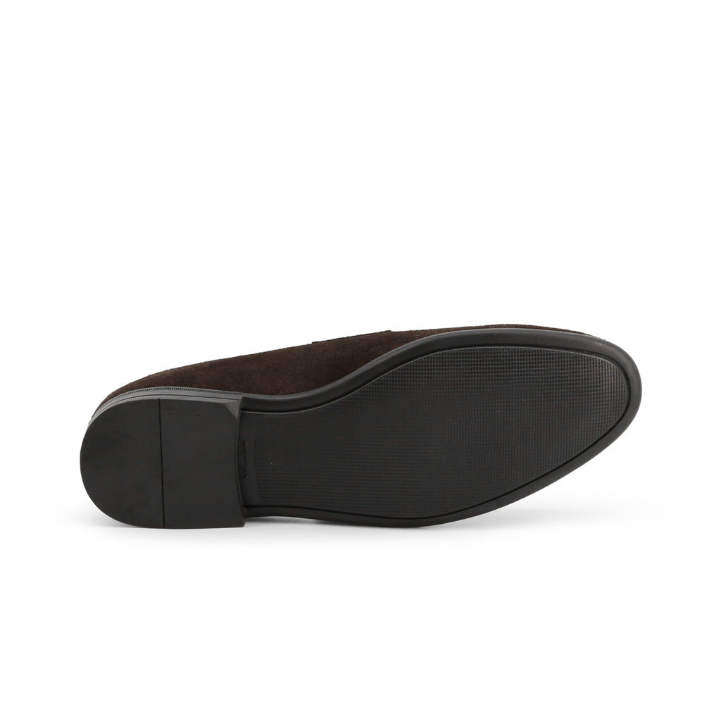 Braune Wildleder-Loafer für Herren - Leone