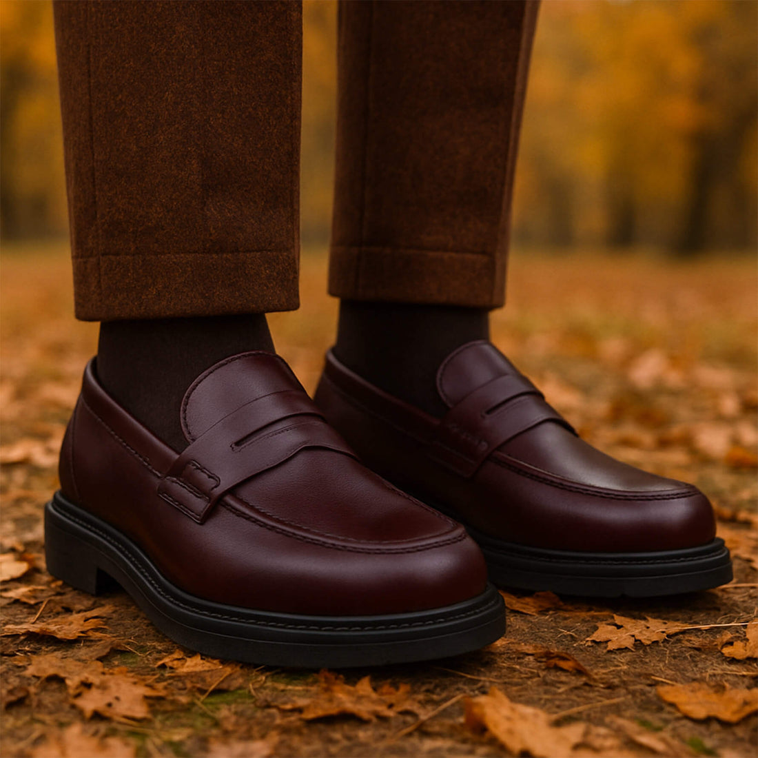 Burgunderrote Wintermokassins für Herren - Aldo