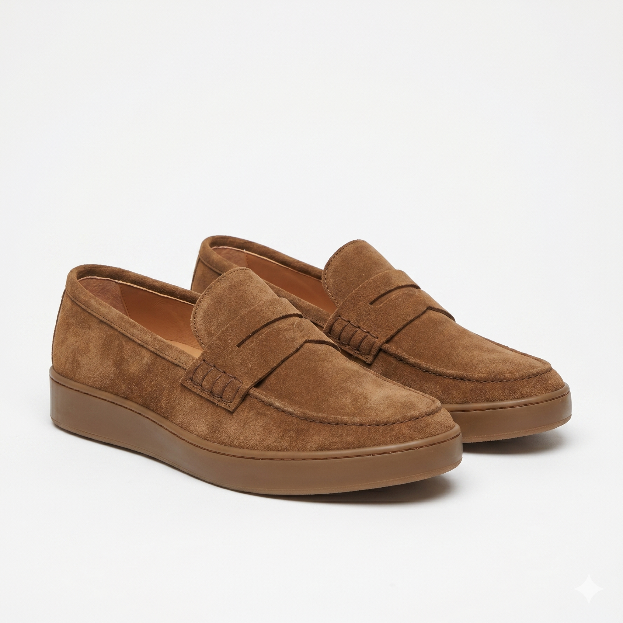 Mocassini camoscio marrone chiaro - Enea