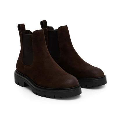 Paio di Stivaletti Uomo Camoscio Marrone | Made in Italy | Furio