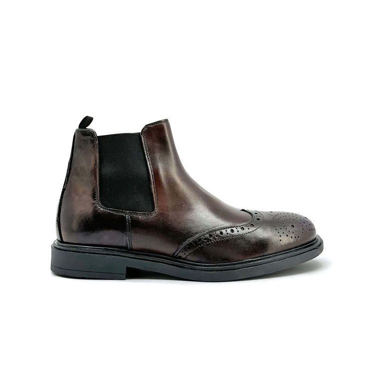 Bottines habillées Homme en cuir marron