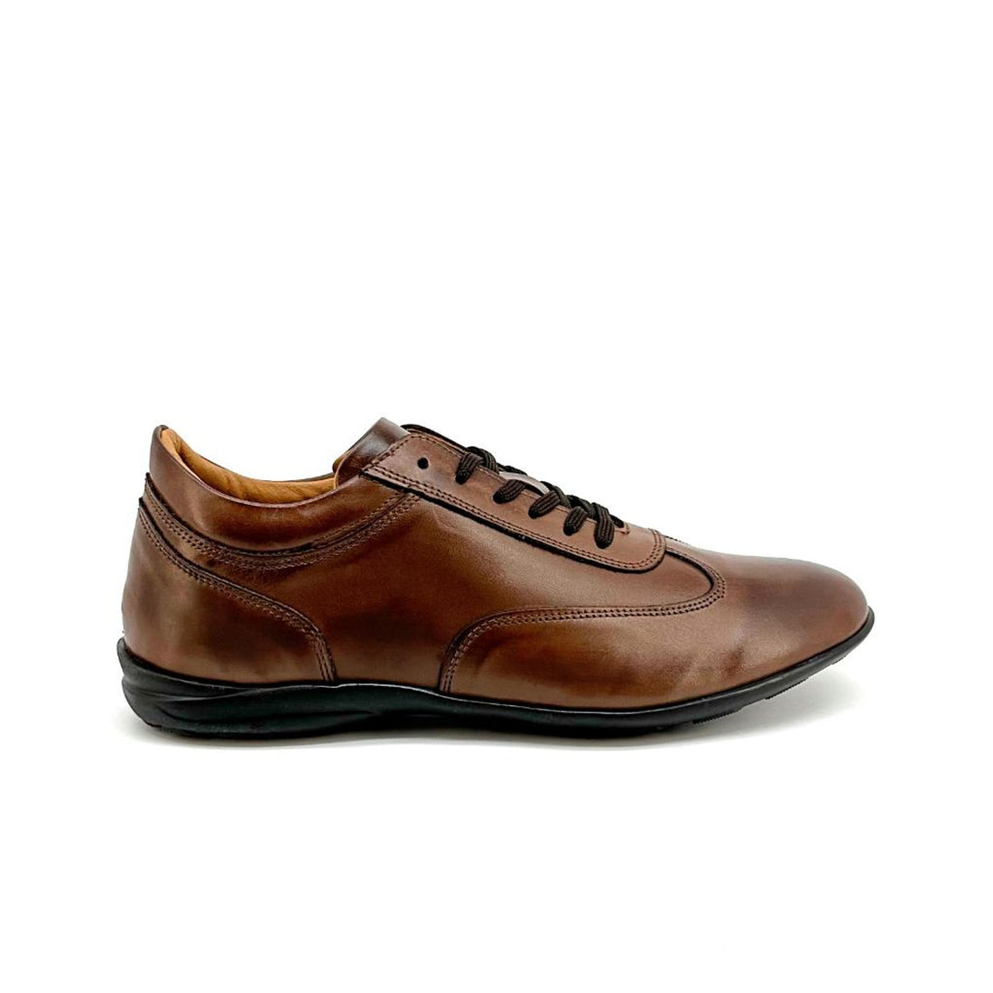 Scarpe stringate uomo pelle marrone Made in Italy