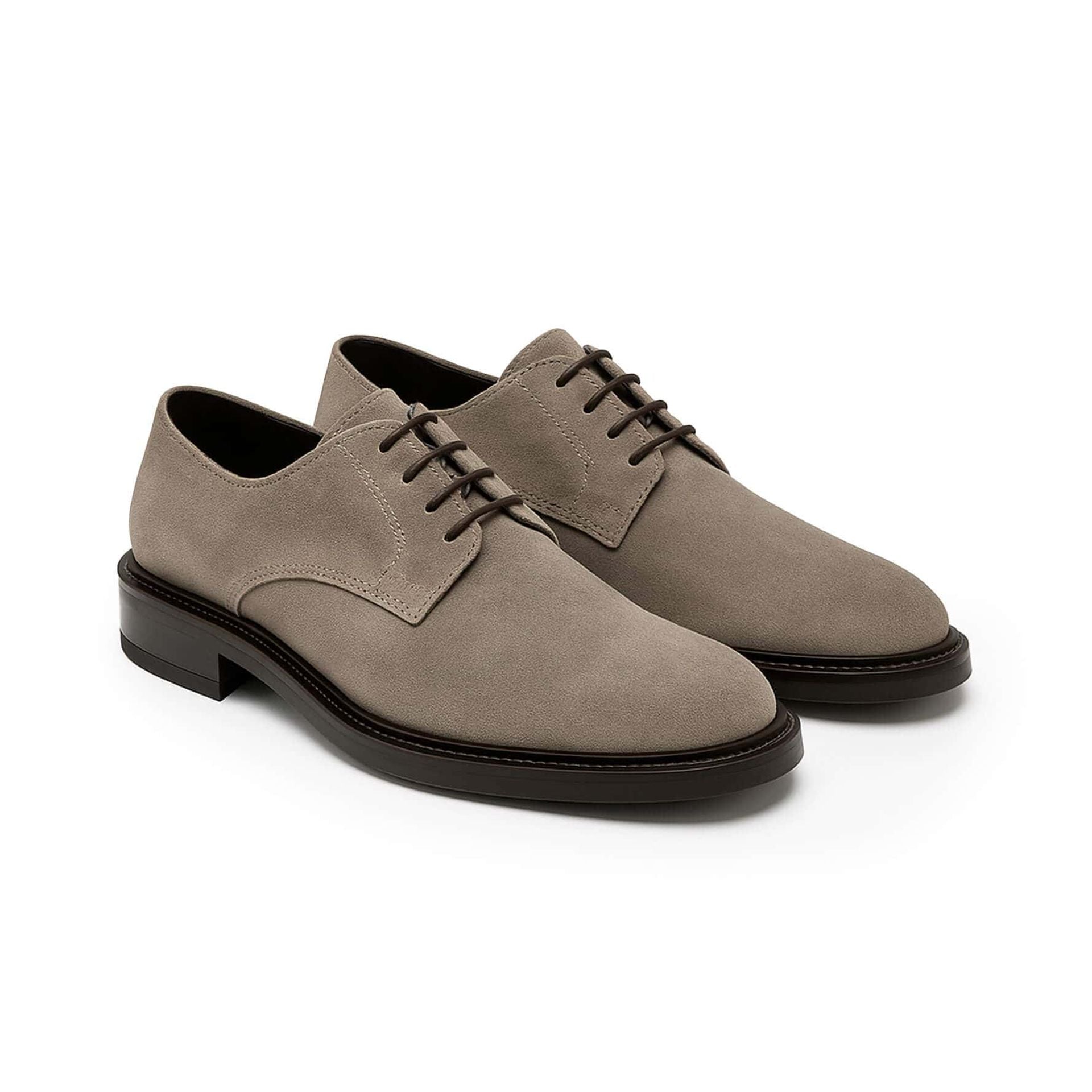Chaussures de derby en daim gris - Lucrezio