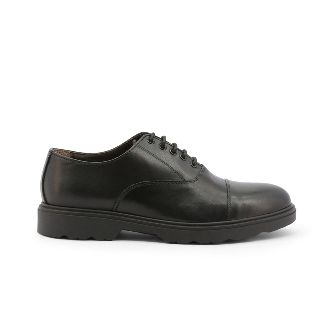 Black leather winter brogues - Aristide