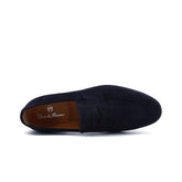 Tomaia Mocassini Loafers scamosciati blu - Leone